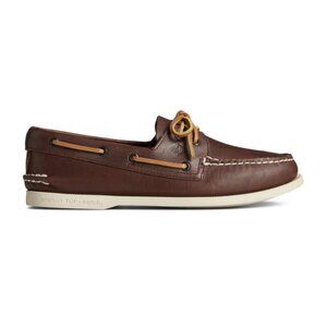 Sperry Authentic Original 2-Eye Boat Shoes Brown Leather Classic Nautical Loafer